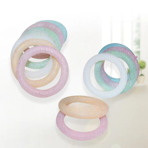 Wholesale 20PCS Glitter Silicone Ring Cheap