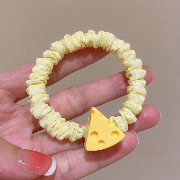 Wholesale Cheese Cheese Bow Fabric Intestine Hair Tie Online now