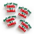 Wholesale 10PCS Don’t Get Your Tinsel in A Tangle Silicone Beads For Sale