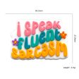 Wholesale 10PCS I Speak Fluent Sarcasm Silicone Beads Online Hot Sale