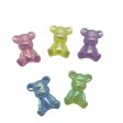 Wholesale 200PCS Acrylic Electroplated Colorful Bear Beads Hot on Sale