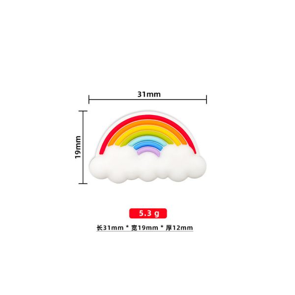 Wholesale Creative Cartoon Rainbow Diy Silicone Beads Sale