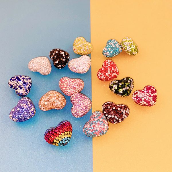 Wholesale Christmas Heart Shaped Colorful Clay Beads Online Sale