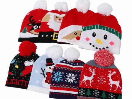 Wholesale Christmas Hats Children s Knitted Woolen Hats Colorful Knitted Hats Christmas Hats Cheap