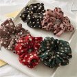 Wholesale Hot Stamped Colorful Polka Dot Fabric Large Intestine Hair Ties Supply