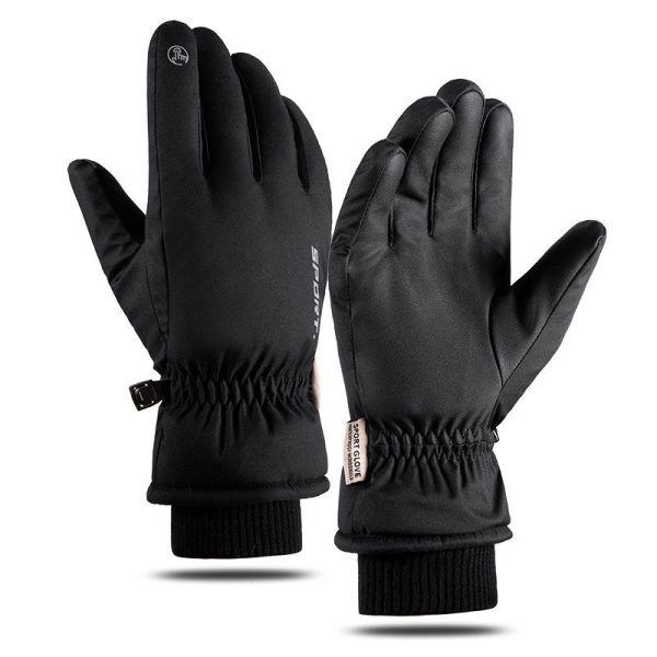 Wholesale Autumn and Winter Plush and Thick Skiing Acrylic Gloves For Cheap