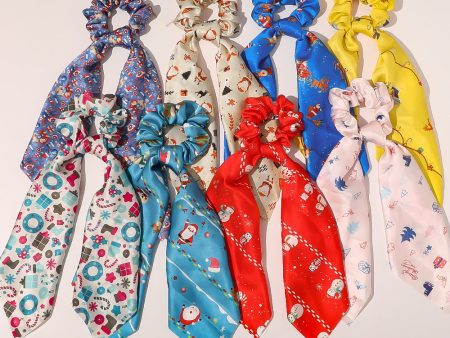 Wholesale Christmas Snowflakes Christmas Tree Streamers Large Intestine Hair Tie Fashion