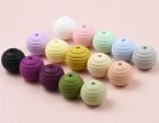 Wholesale 50PCS Silicone Thread Beads Silicone Beads Honeycomb Beads DIY Loose Beads Supply