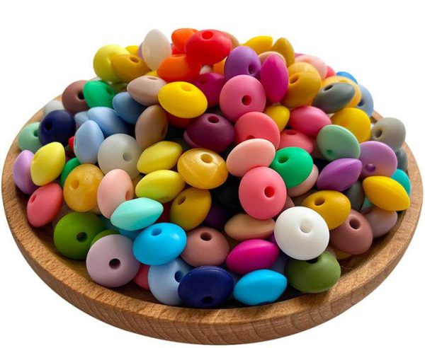 Wholesale 100PCS Silicone Abacus Beads Online