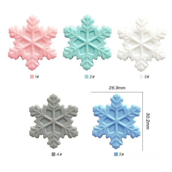 Wholesale 10pcs pack Snowflake Silicone Focus Beads Online now