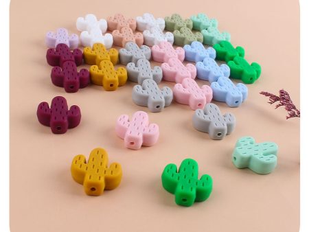 Wholesale 3PCS DIY Cactus Silicone Beads For Discount