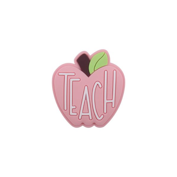 Wholesale Cartoon Apple Teacher Silicone Focal Beads Discount