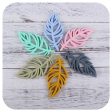 Wholesale 3PCS DIY Cartoon Silicone Leaf Feathers Focal Beads Online Hot Sale