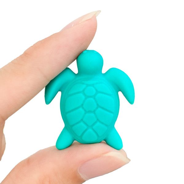 Wholesale 10pcs pack Solid Color Animal Turtle Silicone Focus Beads For Cheap