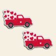 Wholesale 10 PCS Cartoon Valentine s Day Truck Silicone Beads Online Hot Sale