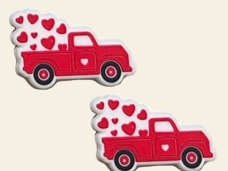 Wholesale 10 PCS Cartoon Valentine s Day Truck Silicone Beads Online Hot Sale