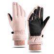 Wholesale Autumn and Winter Plush and Thick Skiing Acrylic Gloves For Cheap