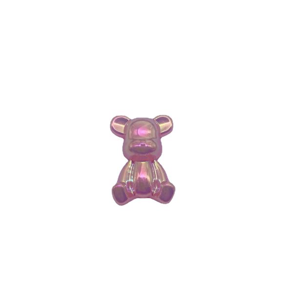 Wholesale 200PCS Acrylic Electroplated Colorful Bear Beads Hot on Sale