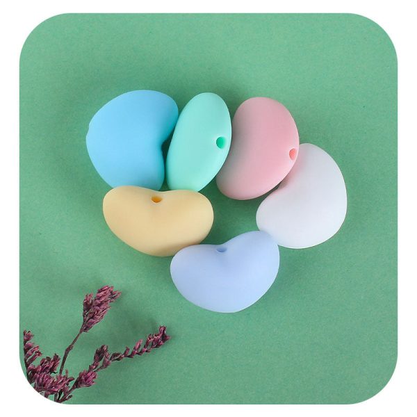 Wholesale 20PCS DIY Love Silicone Beads Hot on Sale