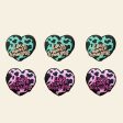 Wholesale 10PCS Cow Print Heart Silicone Beads For Cheap