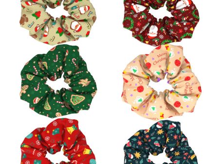 Wholesale Christmas Large Intestine Fabric Hair Ties Online