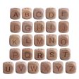 Wholesale 20PCS 26 English Letters DIY Wooden Beads on Sale