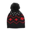 Wholesale Children s Warm Hat Fur Ball Christmas Tree Jacquard Knitted Hat Supply