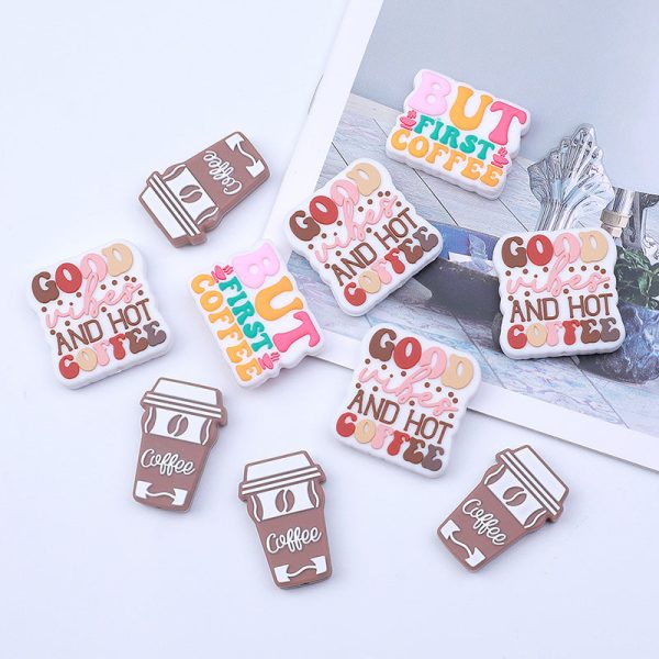 Wholesale 20 PCS DIY Coffee Cup Silicone Beads Cheap