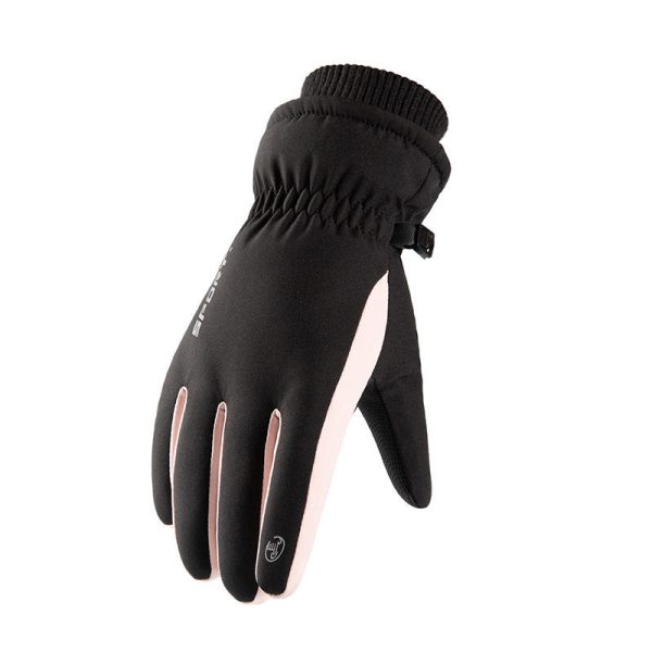 Wholesale Autumn and Winter Plush and Thick Skiing Acrylic Gloves For Cheap