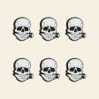 Wholesale 10pcs Skull Silicone Focal Beads Supply