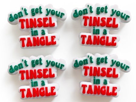 Wholesale 10PCS Don’t Get Your Tinsel in A Tangle Silicone Beads For Sale