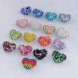 Wholesale Christmas Heart Shaped Colorful Clay Beads Online Sale