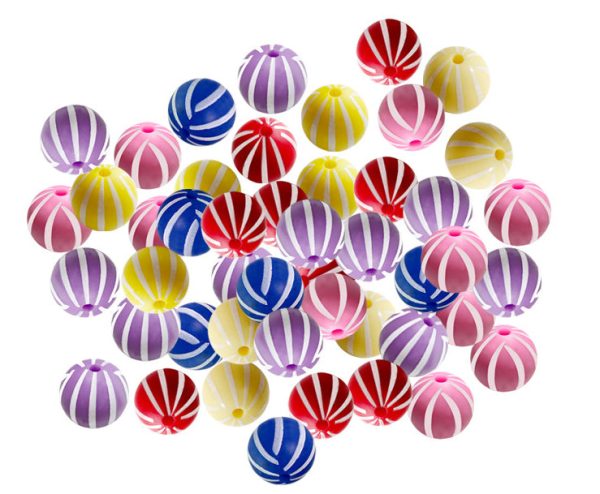 Wholesale 50PCS Rainbow Watermelon Silicone Balls Supply