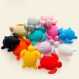 Wholesale 10pcs pack Solid Color Animal Turtle Silicone Focus Beads For Cheap