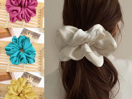 Wholesale Oversized Hair Loops, Smooth Satin Fabric Hair Ropes For Cheap