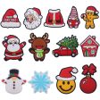 Wholesale Cartoon Christmas Silicone Focal Beads Hot on Sale