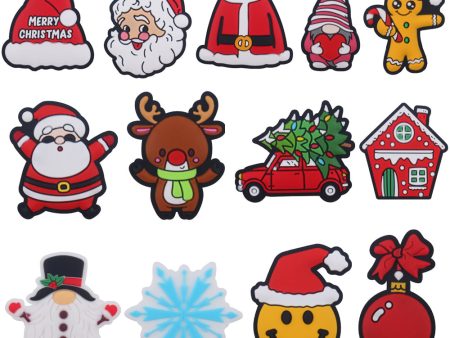 Wholesale Cartoon Christmas Silicone Focal Beads Hot on Sale