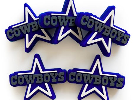 Wholesale 10PCS Cowboys Silicone Beads For Cheap