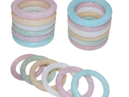 Wholesale 20PCS Glitter Silicone Ring Cheap