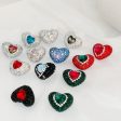 Wholesale Christmas Heart Straight Hole Full Drill Clay Beads For Discount