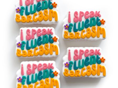 Wholesale 10PCS I Speak Fluent Sarcasm Silicone Beads Online Hot Sale