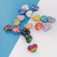 Wholesale Christmas Heart Shaped Colorful Clay Beads Online Sale