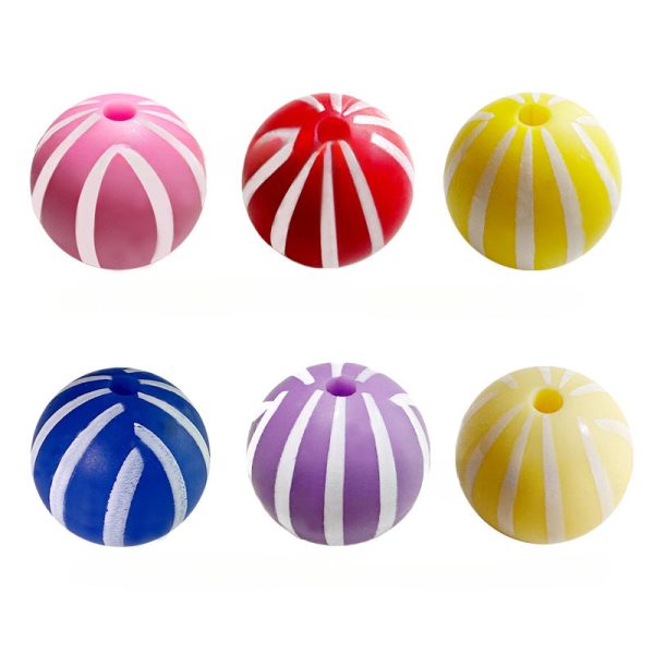 Wholesale 50PCS Rainbow Watermelon Silicone Balls Supply