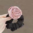 Wholesale Rose Fabric Large Intestine Hair Tie Fashion