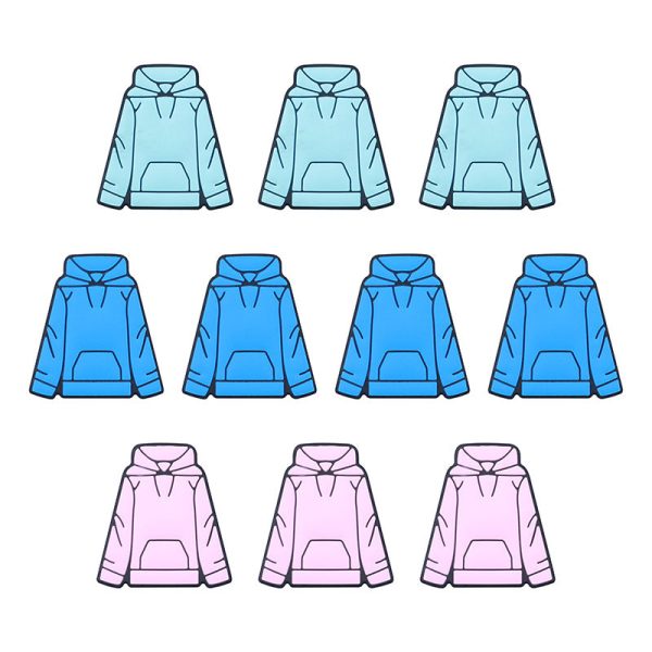 Wholesale 20pcs Cartoon Sweatshirt Jacket Silicone Beads Discount