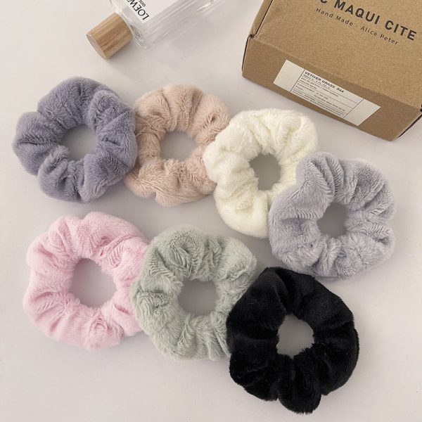 Wholesale Autumn and Winter Plush Large Intestine Hair Ties Hot on Sale