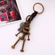 Wholesale Mobile Robot Cowhide Keychains on Sale