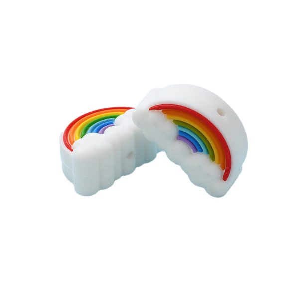 Wholesale Creative Cartoon Rainbow Diy Silicone Beads Sale