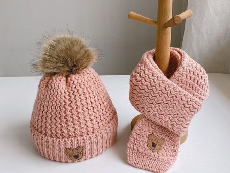 Wholesale Autumn and Winter Children s Hats, Scarves and Gloves Three-piece Set Hot on Sale