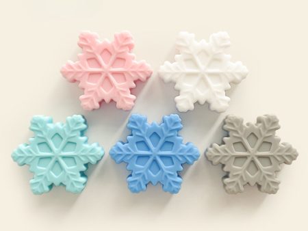 Wholesale 10pcs pack Snowflake Silicone Focus Beads Online now